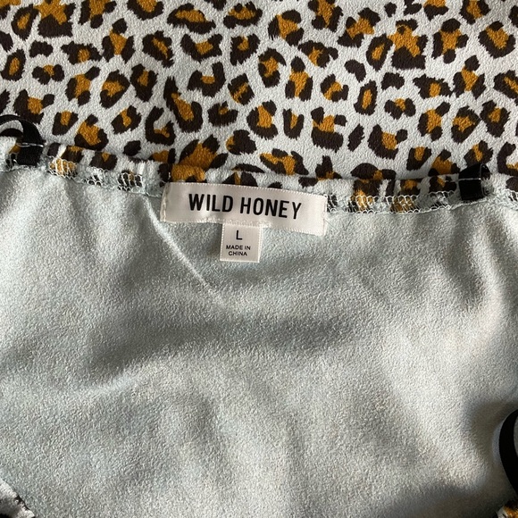 Wild Honey Mini Dress Size Leopard Print Faux Suede Fitted Y2K Dress Size Sm - Picture 7 of 9